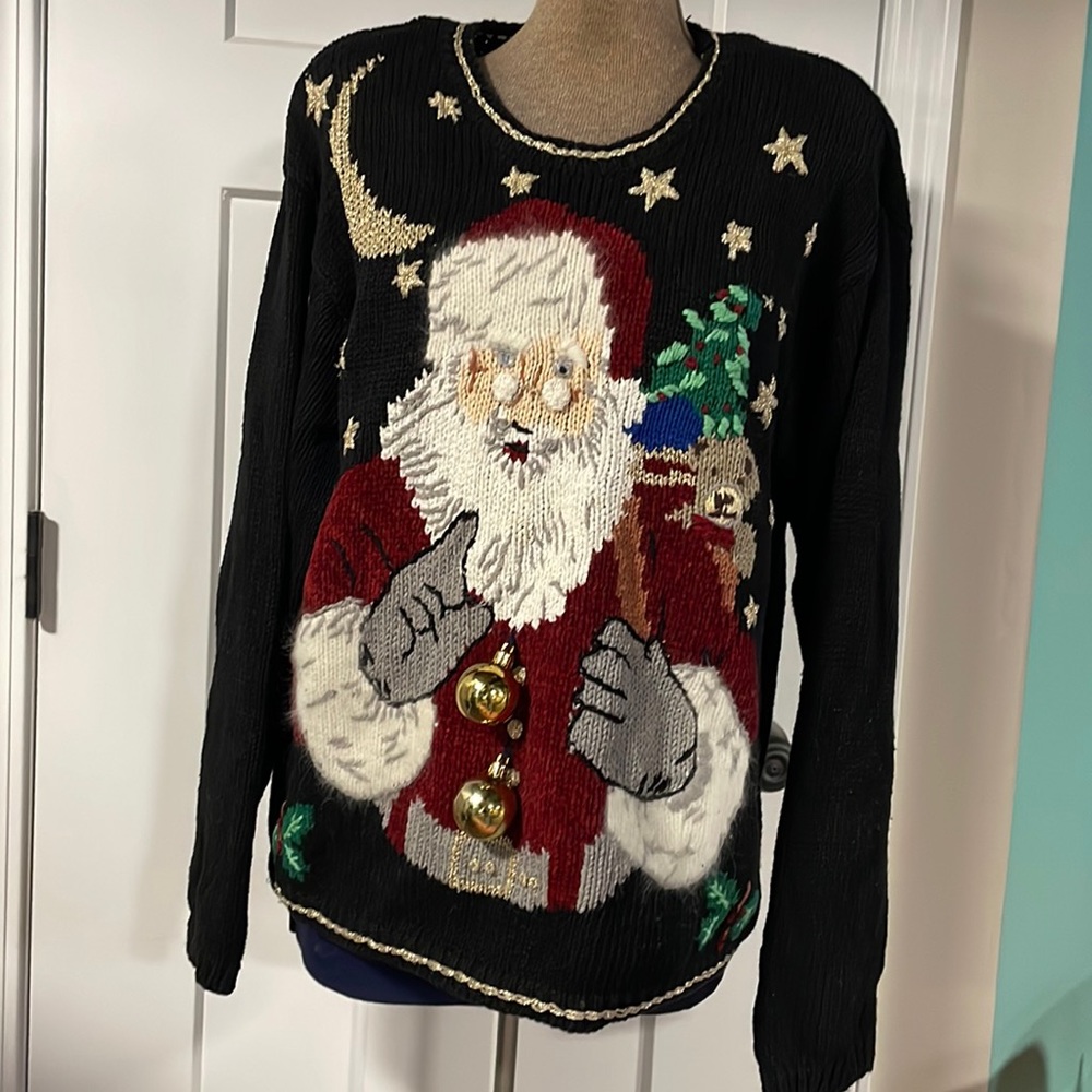 Lord & Taylor Santa Sweater Size L
